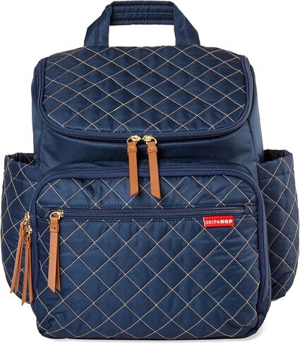 Skip Hop Diaper Bag Backpack: Forma, Multi-Function Baby Travel Bag with Changing Pad & Stroller Attachment, Sage in Kuwait