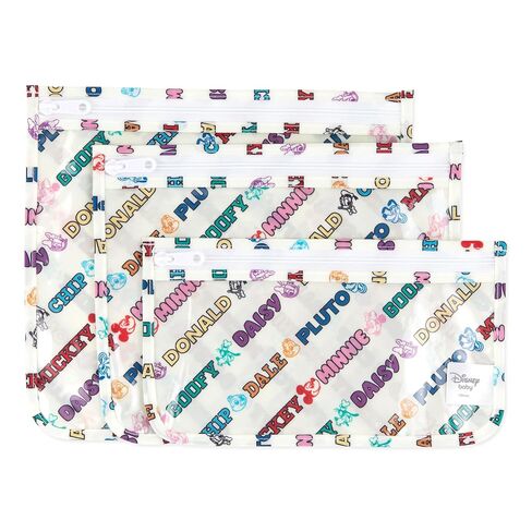 Bumkins Travel Bag, Toiletry, TSA Approved Pouch, Zip Bag, Quart Size Airline Compliant, Clear-Sided, Baby, Diaper Bag Organization, Makeup, Accessories, Packing, Set of 3 Sizes, Palm Trees in Kuwait