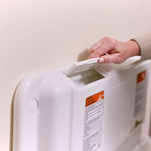 ECR4Kids Horizontal Wall-Mounted Diaper Changing Station, Baby Changer, Grey Speckled in Kuwait
