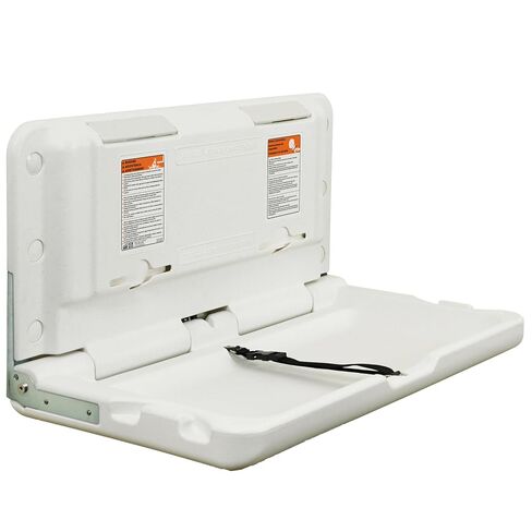ECR4Kids Horizontal Wall-Mounted Diaper Changing Station, Baby Changer, Grey Speckled in Kuwait