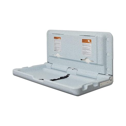 ECR4Kids Horizontal Wall-Mounted Diaper Changing Station, Baby Changer, Grey Speckled in Kuwait