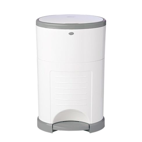 Diaper Dekor EKO Plus Diaper Pail, White | ONLY Eco-Friendly Diaper Pail Made with 70% Recycled Materials | Hands-Free: Step–Drop–Done | Cost-Effective Refill System |Great Cloth Diaper Pail in Kuwait