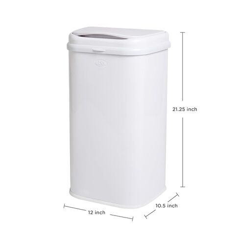 Ubbi Adult Diaper Pail, 13-Gallon Stainless Steel Incontinence Disposal Bin | Odor Locking Trash Can for Adult Diapers, Elderly Care & Caregivers, No Special Bags Required, White in Kuwait
