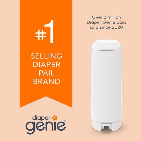 Diaper Genie Signature Gift Set | Includes Easy Roll Refill with 48 Bags | Holds Up to 2256 Newborn Diapers, Plastic in Kuwait