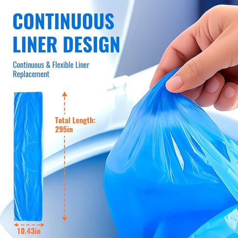 Compatible with Diaper Genie Pails Diaper Pail Refills, 4 Pack Lemon-Scented Odor-Blocking Continuous Liner Refills, Durable Leak-Resistant Rolls for Baby in Kuwait