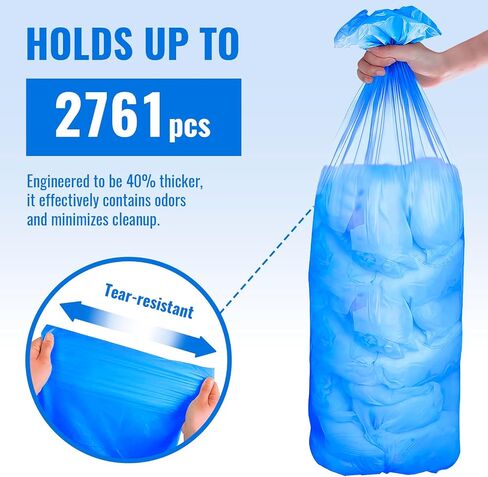 Compatible with Diaper Genie Pails Diaper Pail Refills, 4 Pack Lemon-Scented Odor-Blocking Continuous Liner Refills, Durable Leak-Resistant Rolls for Baby in Kuwait