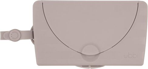 Ubbi On-the-Go Baby Wipes Dispenser, Taupe | Portable Wipes Container for Travel, Diaper Bag Accessory Must Have for Newborns, Reusable Wipes Holder in Kuwait