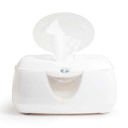 Munchkin Warm Glow Baby Wipe Warmer with Nightlight, Baby Wipes Warmer Dispenser for Newborn Diaper Changes, Holds 100 Wipes, White in Kuwait