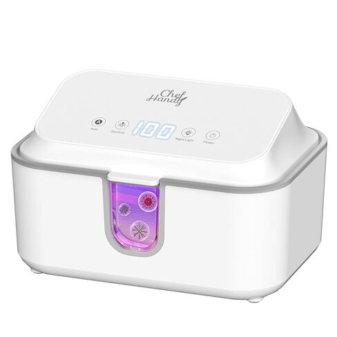 Wipe Warmer with UV Sanitizer, Large Capacity for Baby & Adult Wipes, White | 3 temperature settings, quiet surround heating and a night light for diaper changes, nighttime care and everyday cleansing. in Kuwait