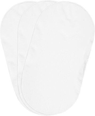 Boppy Changing Pad Liners, Pack of 3, White, Soft Terrycloth with Waterproof Backing Makes Wiggly Diaper Changes Easier and Comfy, for Quicker Cleanup of Changing Pads, Machine Washable and Dryable in Saudi Arabia