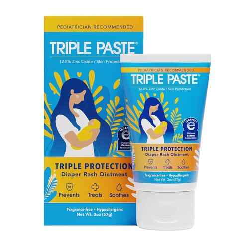 Triple Paste Diaper Rash Cream, Zinc Oxide Baby Ointment, 3 oz in Kuwait