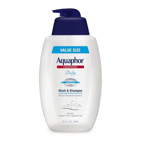 Aquaphor Baby Body Wash and Shampoo, Gentle Formula, 24.4 FL OZ | Tear Free Shampoo and Body Wash for Baby, Gently Cleanses, Non-Drying and Fragrance Free, Pediatrician Recommended Brand in Kuwait
