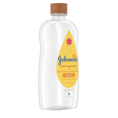Johnson's Baby Oil, Mineral Oil Enriched with Shea & Cocoa Butter to Prevent Moisture Loss, Hypoallergenic, 20 fl. oz in Kuwait