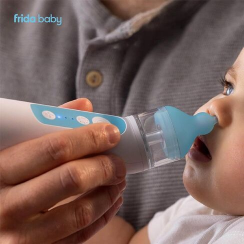 Frida Baby Electric NoseFrida Nasal Aspirator for Baby, Nose Sucker for Baby & Toddler, Upgraded Nasal Aspirator for Congestion + Allergy Relief with 3 Suction Levels, 2 Silicone Tips, USB in Kuwait