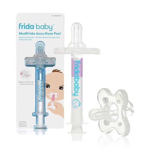 Frida Baby Medicine Pacifier Syringe, Accu-Dose Paci, Medi Frida Dispenser for Mess & Fuss Free Use, Made in USA in Kuwait