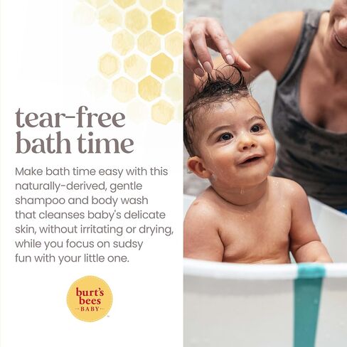 Baby Shampoo & Wash, Burt's Bees Tear Free Soap, Baby Care, Original, 21 Ounce (Packaging May Vary) in Kuwait