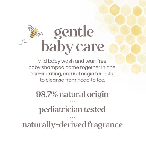 Baby Shampoo & Wash, Burt's Bees Tear Free Soap, Baby Care, Original, 21 Ounce (Packaging May Vary) in Kuwait