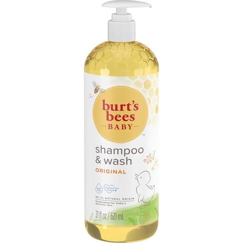Baby Shampoo & Wash, Burt's Bees Tear Free Soap, Baby Care, Original, 21 Ounce (Packaging May Vary) in Kuwait
