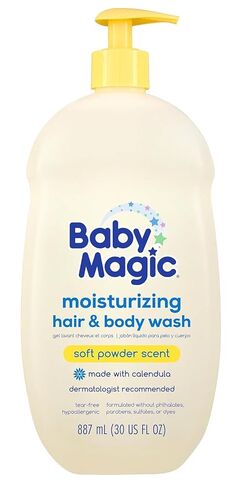 Baby Magic Calming Baby Bath, 16.5 Fl Oz | Specially Formulated for Baby's Delicate Skin, Made with Calendula, Tear Free, Hypoallergenic, Dermatologist Recommended in Kuwait