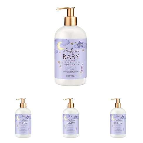 SheaMoisture Baby Shampoo & Bath Milk Manuka Honey & Lavender for Delicate Hair and Skin Nighttime Skin and Hair Care Regimen 13 oz in Kuwait