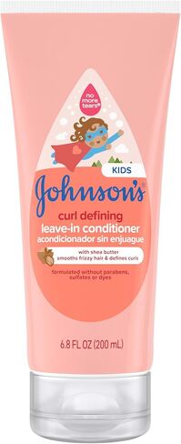 Johnson's Kids' Curl Defining Leave-In Conditioner with Shea Butter, Smooths Frizz & Defines Waves & Curls for 24 Hours, Hypoallergenic, 6.8 fl. oz in Kuwait