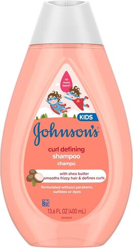 Johnson's Kids' Curl Defining Shampoo with Shea Butter, Cleanses, Smooths Frizz, & Defines Waves & Curls for 24 Hours, 13.6 fl. oz in Kuwait