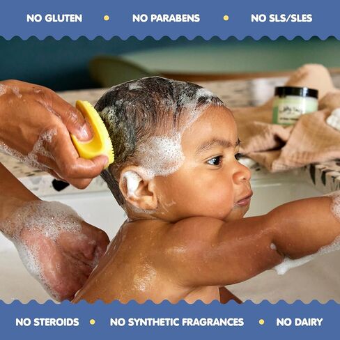 TUBBY TODD Cradle Cap Baby Hair Treatment Kit | Includes Bye-Bye Cradle Cap Gel, Cradle Cap Silicone Brush, & 3.5 oz All Over Ointment, Gentle for Babies’ Sensitive Skin in Kuwait