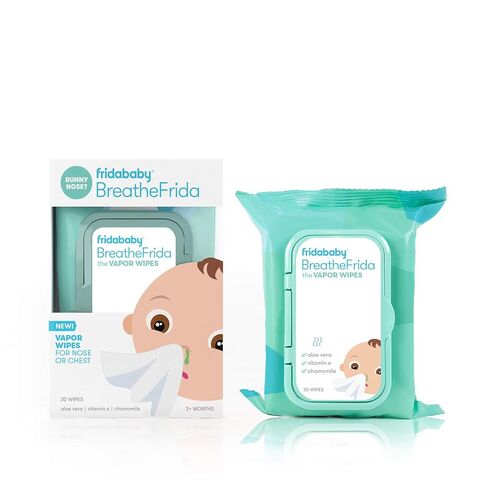 Frida Baby Breathe Easy Kit Sick Day Baby Essentials - 3pc Set Includes Vapor Wipes, Vapor Rub + Organic Vapor Drops to Help Baby Breathe Easy, Natural Baby Congestion Relief in Saudi Arabia