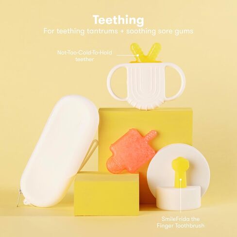 Frida Baby Ultimate Baby Kit, 10 piece New Born Essentials Gift Set Includes Wellness Sick Day, Gas Relief, Grooming Tools & Teething Toys in Kuwait