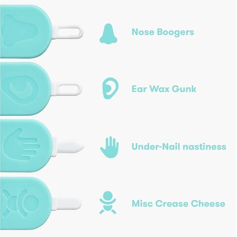 Frida Baby 3-in-1 Nose, Nail + Ear Picker by Frida Baby the Makers of NoseFrida the SnotSucker, Safely Clean Baby's Boogers, Ear Wax & More in Kuwait