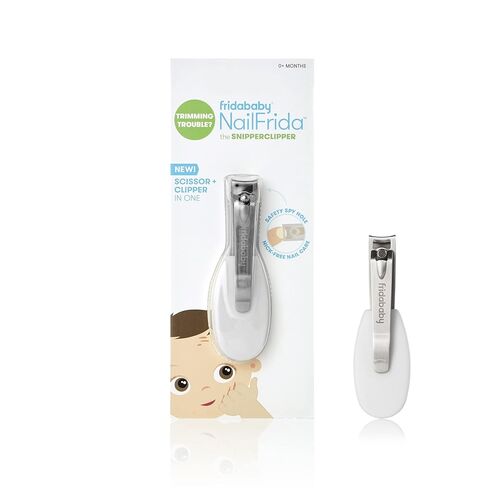 Frida Baby NailFrida Baby Nail Clippers & Nail File & Buffer for Newborns and Up, Safety Spyhole, Nickel Free, Curved Clipper to Fit Babies Nails in Kuwait