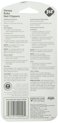 Safety 1st Sleepy Baby Nail Clipper (Colors May Vary) in Kuwait