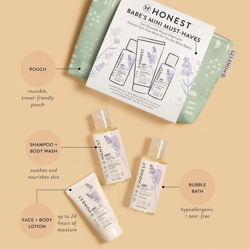 The Honest Company Babe's Mini Must Haves Gift Set, Lavender, 2 fl oz in Kuwait