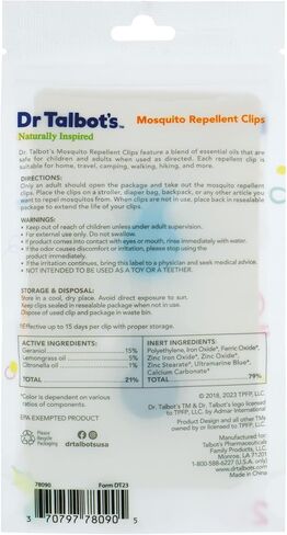 Dr. Talbot's Mosquito Clips - 2 Pack | Includes 4 Clips in Kuwait