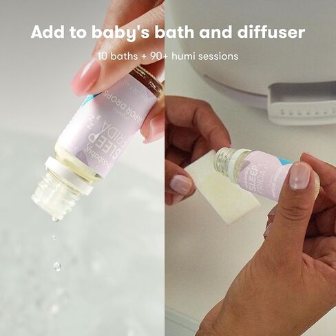Frida Baby Natural Sleep Vapor Bath Drops, Lavender Essential Oil Bath Drops for Bedtime, Relaxing & Calming Aromatherapy Oil for Better Sleep in Kuwait