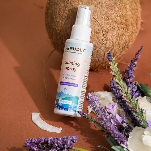 PROUDLY Baby Calming Spray with Lavender & Chamomile Essential Oils — Bedtime Sleep Mist for Newborns, Infants & Toddlers, Room, Linen & Skin Spray, No Synthetic Fragrance, 2-Pack (2 oz) in Kuwait
