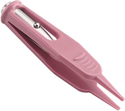 Infant Nose Cleaning Tweezer with LED Light Round-Head Safe and Effective Clip Care Ear Nose Navel Clean Tool Nipper Plier Pincet Forceps for Relieves Stuffy Nose in Kuwait