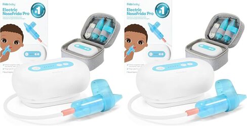 Frida Baby Electric NoseFrida Pro Nasal Aspirator for Baby, Hospital Grade Suction, Nose Sucker for Baby & Toddler, Nasal Aspirator for Congestion Relief, 5 Suction Levels, 2 Tips, Cordless with Case in Kuwait