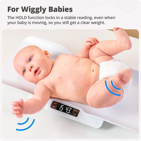Greater Goods Medical-Grade Baby Scale, FDA Class I Device, 0.1oz Precision | Digital Newborn Scale with Removable Tray, Two-in-One Design, Skin Contact Tested, Baby App with Growth Charts, 66lb Capacity in Kuwait