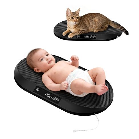 Baby Scale, 88lb Max / 0.1oz Accuracy Baby Scales for Weighing with Auto Hold & Tare, Built-in 60" Tape, 5 Weight Units, Multifunctional Weight Scale for Infant, Cat, Puppy, Small Pet in Kuwait