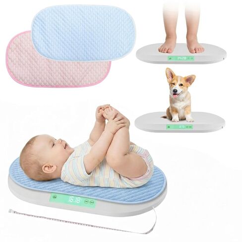 Smart Weigh Digital Baby & Pet Scale – Infant and Small Animal Weighing Scale for Newborns, Puppies & Cats – 44 lb Capacity, lb/oz/kg Display, Hold Function in Kuwait