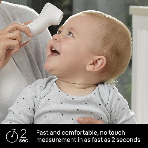 Braun No Touch 3-in-1 Thermometer for Adults, Kids, Babies, Measure Forehead, Liquid, Food Temps, Adult & Baby Thermometer, Professional Accuracy, Color Coded Fever Guidance in Kuwait