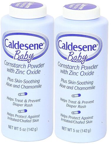 Caldesene Baby Cornstarch Powder With Zinc Oxide 5 oz (Pack of 2) in Kuwait