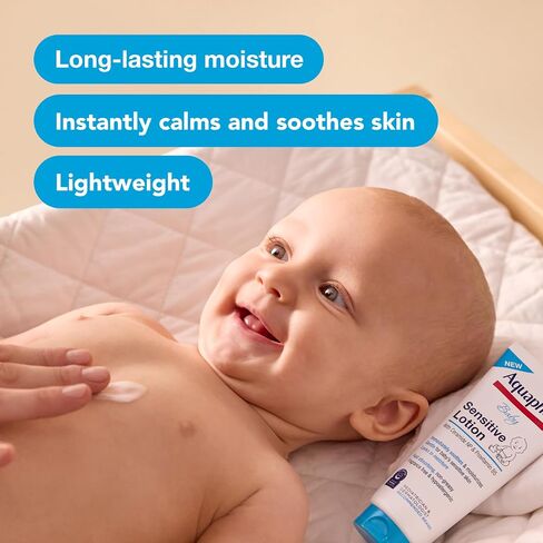 Aquaphor Baby Sensitive Lotion, Gentle Moisturizer, 8 FL OZ | Baby Lotion with Ceramide NP and Pro-Vitamin B5, Soothes and Moisturizes Delicate Skin, Dye, Paraben and Fragrance Free in Kuwait