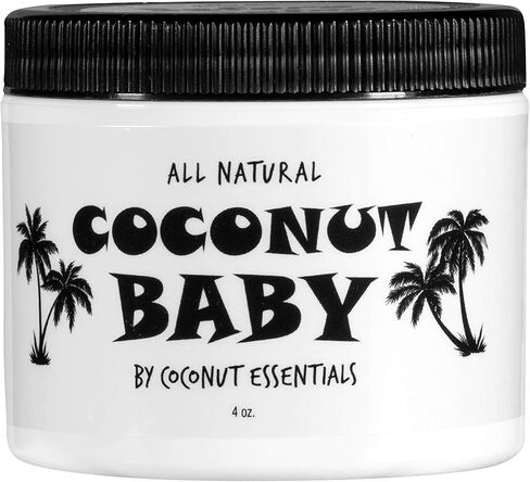 Coconut Baby Oil for Hair & Skin Care, Natural & Organic, Coconut Oil for Cradle Cap, Eczema, Infant Scalp Relief, Hair Oil for Curly Hair - Newborn Moisturizer for Sensitive Skin, Unscented - 2 fl oz in Kuwait