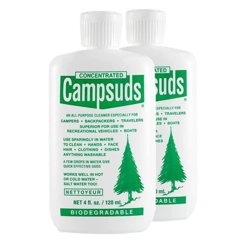 Sierra Dawn Biodegradable Camping Soap - All-Purpose Dish Soap, Shampoo, Body Wash, 4 Ounce, 2 Pack in Kuwait