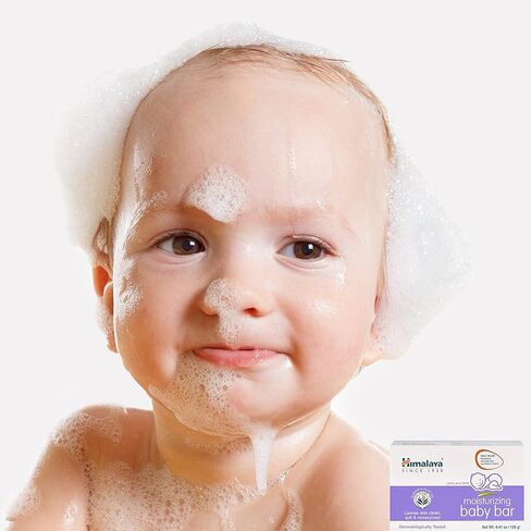 Himalaya Moisturizing Baby Bar, Mild and Moisturizing Bar Soap for Baby, 4.41 oz, 3 Pack in Kuwait