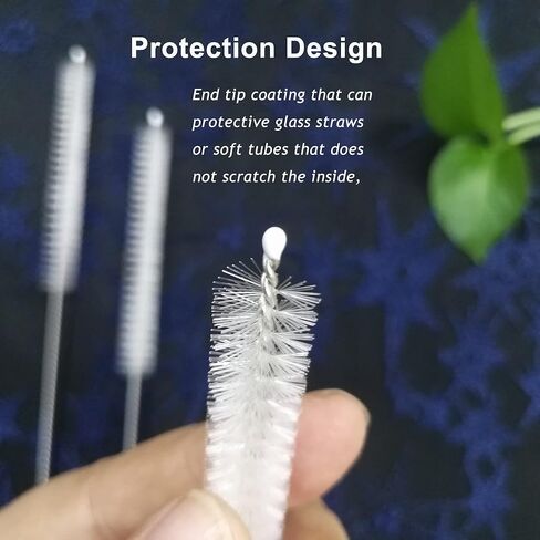 Straw Cleaner Brush Extend 12 inch, Extra Wide 12mm diam Pipe Cleaners, Extra Long Straw Brush for Sippy Cup, Water Bottle and Tubes, Drinking Straw Cleaning brush Set 10 Pack in Kuwait