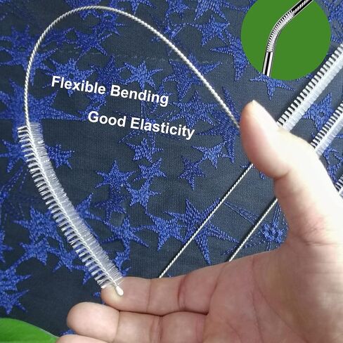 Straw Cleaner Brush Extend 12 inch, Extra Wide 12mm diam Pipe Cleaners, Extra Long Straw Brush for Sippy Cup, Water Bottle and Tubes, Drinking Straw Cleaning brush Set 10 Pack in Kuwait