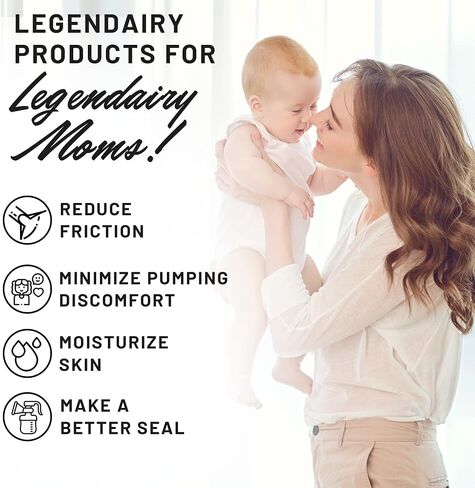 Legendairy Milk Organic Pumping Spray, Lanolin-Free Breast Lubricant, 4 oz | USDA Organic pumping spray with oconut and olive oils reduces friction between skin and pump flanges for smoother pumping. in Kuwait